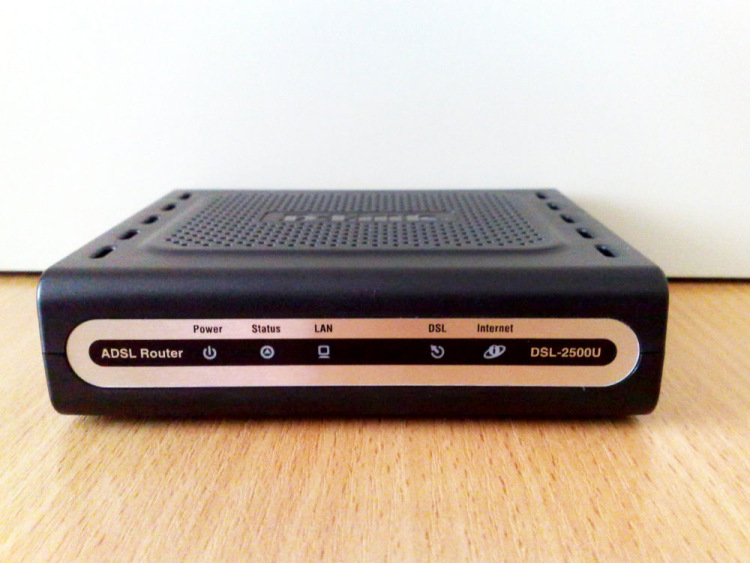 D link dsl 2500u не загорается lan