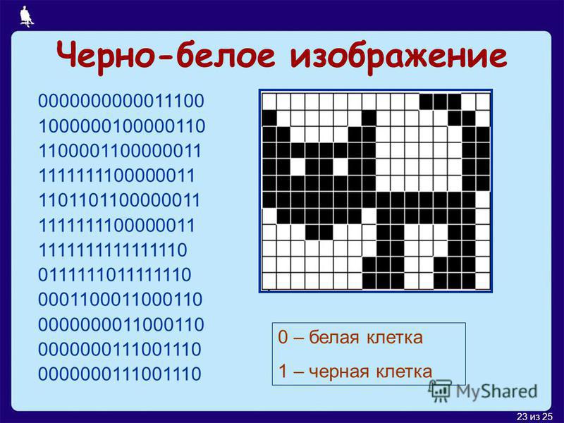 Информация представленная в компьютере в виде двоичного кода это импульс данные программы алгоритм