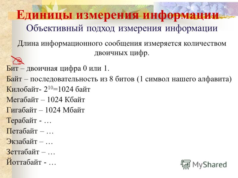 Длина информации. Последовательность единиц измерения. Наибольшая единица измерения информации. Последовательность измерения информации. Единицы измерения по возрастанию.