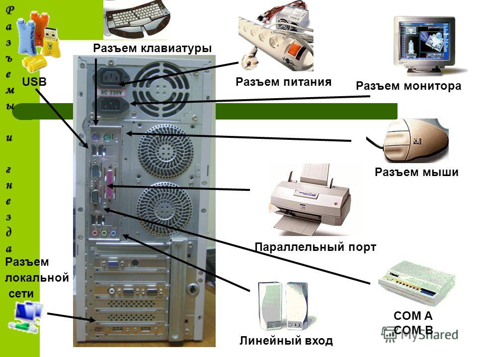 Паз разъем у компьютера