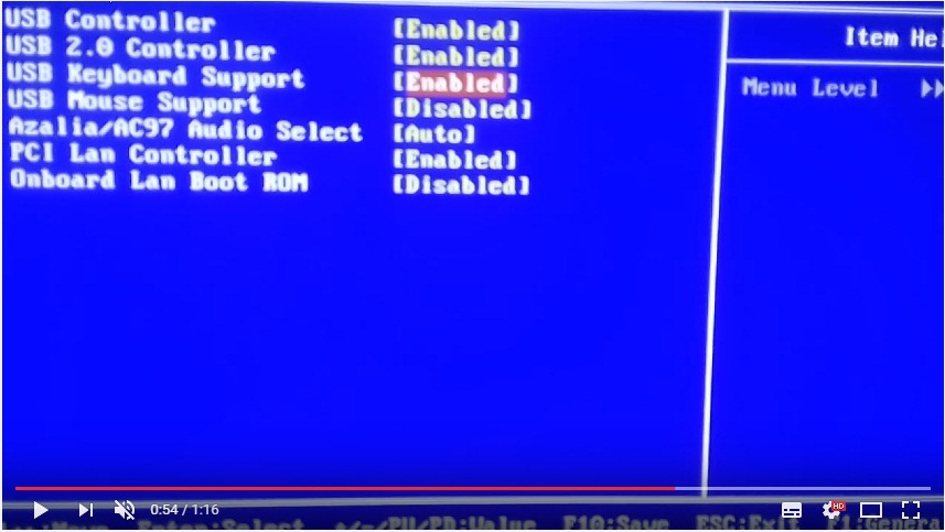 Как в биосе включить usb порты