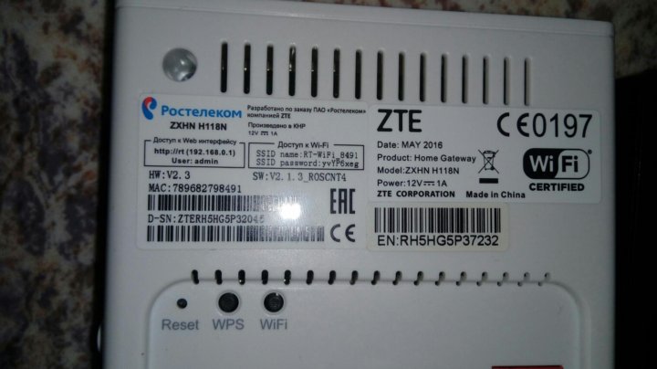 Zte zxhn h118n открыть порты