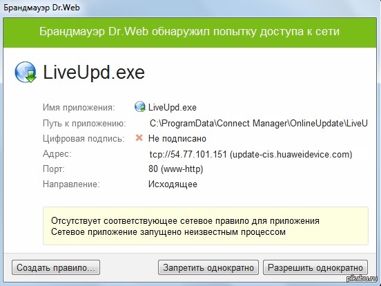 Брандмауэр dr web