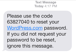 Screenshot of Lost Password Form