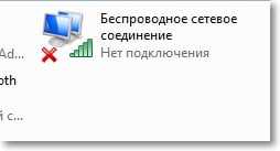 Беспроводное сетевое соединение включено