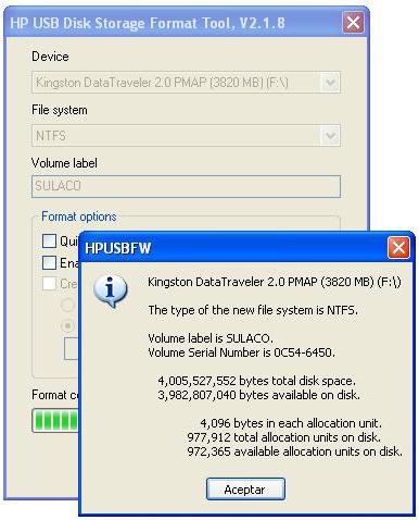 не форматируется флешка в ntfs 