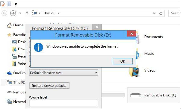 не форматируется флешка в ntfs 