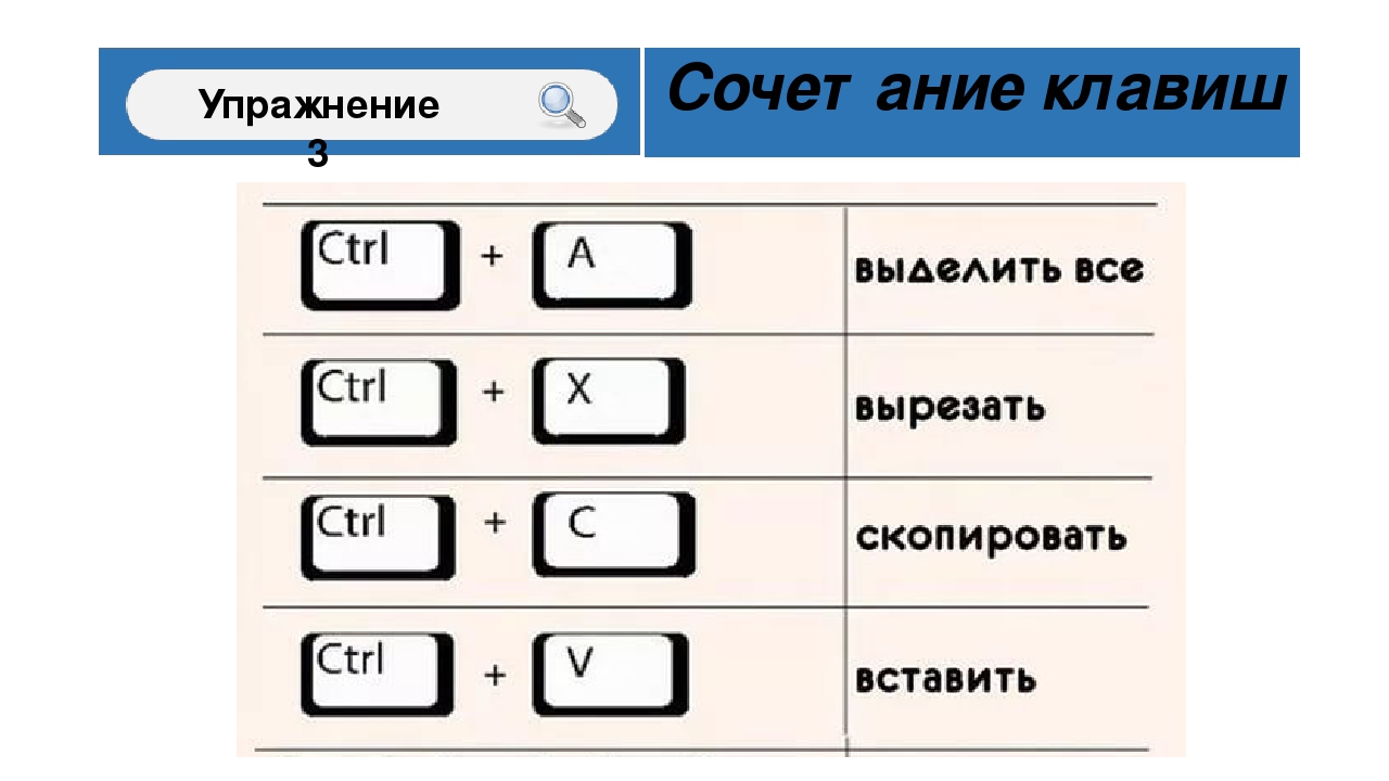 Какими клавишами можно скопировать текст в буфер