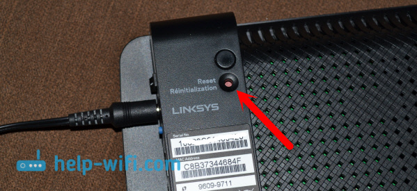 Сброс настроек на Linksys E1200