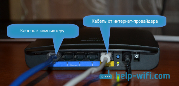 Подключение Linksys E1200 к компьютеру по LAN кабелю