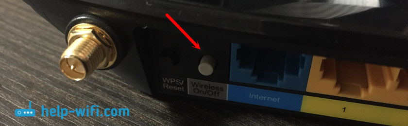 Кнопка Wireless On/Off на TP-Link