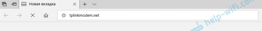 Вход в настройки модема TP-Link