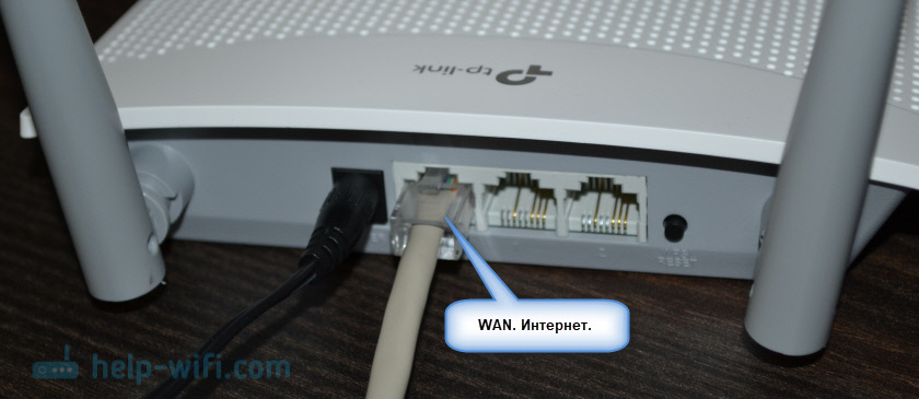 Подключение интернета (WAN) к TP-Link TL-WR820N