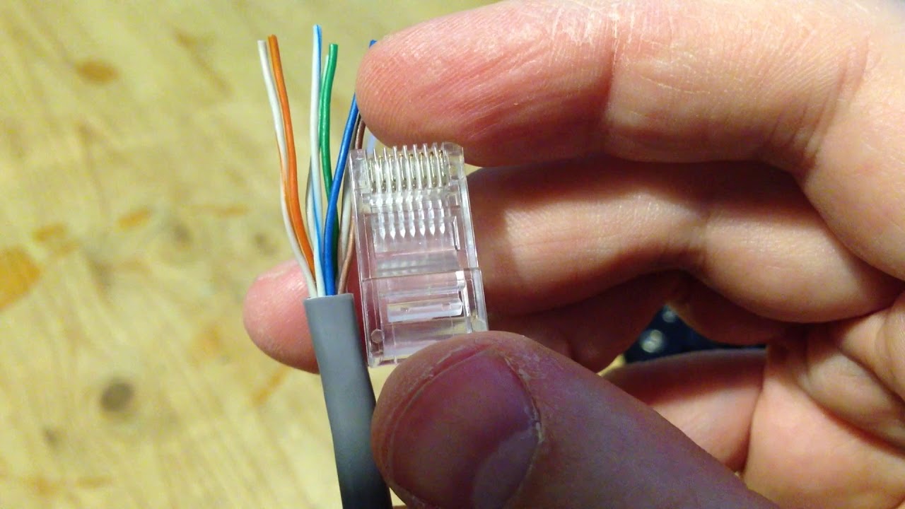 Обжим лан провода: Как обжать сетевой кабель LAN своими руками .