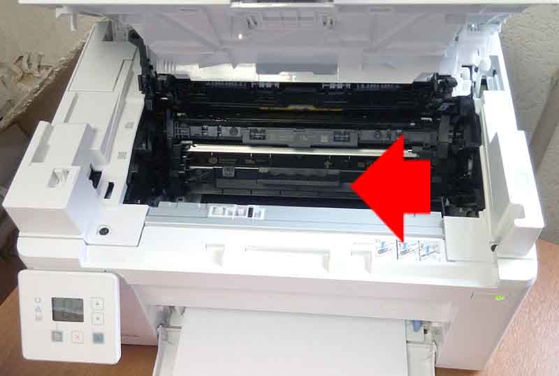 Как вытащить картридж из принтера ricoh sp 212nw