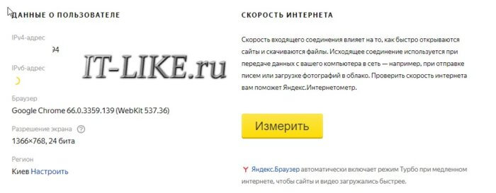 Интернетометр Яндекса