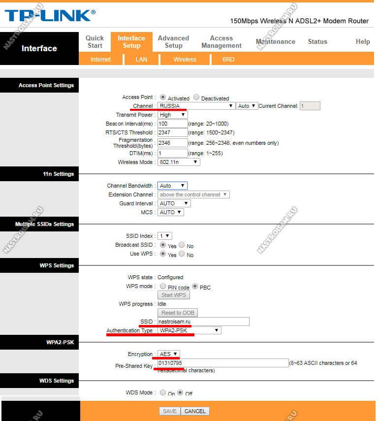 Tp link td w8901n настройка ростелеком