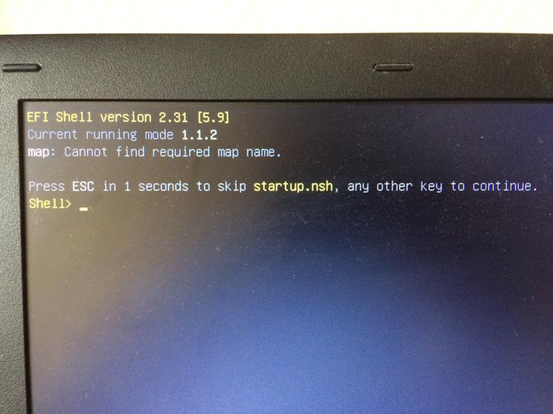 Efi shell как загрузиться с флешки