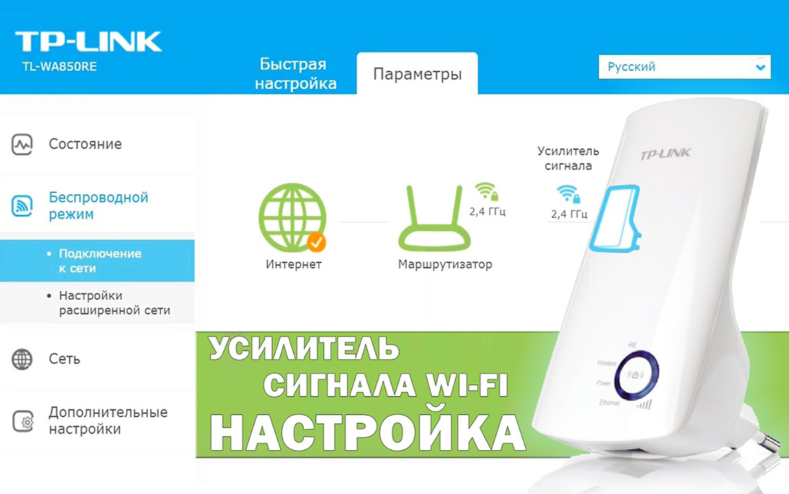 TP-Link TL модели WA850RE