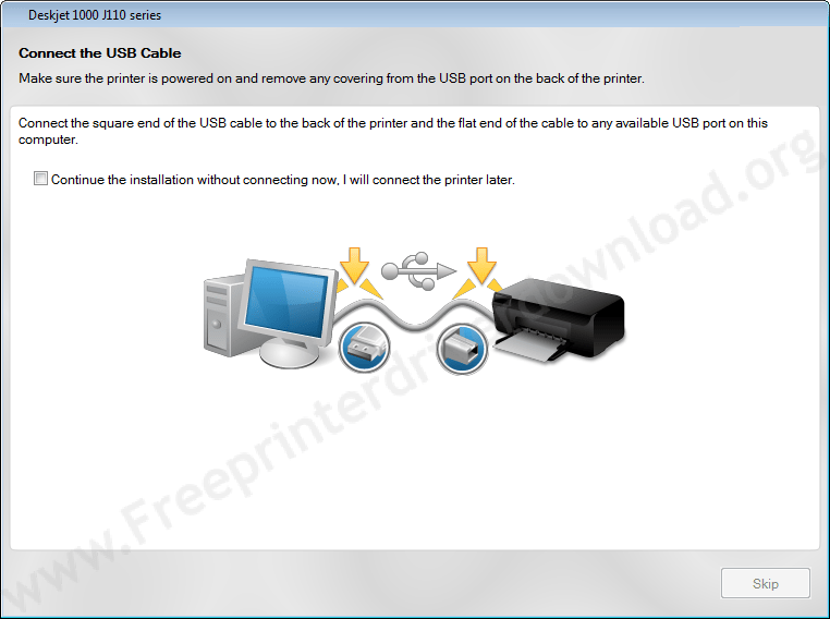 Printer Driver Installation Guide 10 prompt for conntact printer
