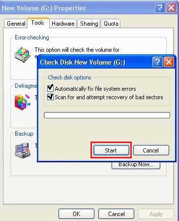 Repair sandisk sd with error checking
