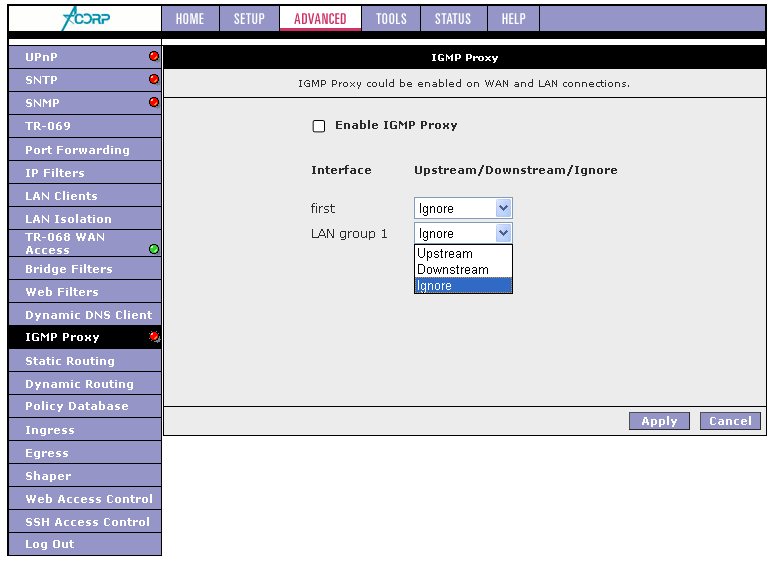 Igmp proxy что это в роутере