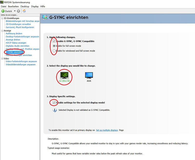 Как узнать поддерживает ли монитор g sync